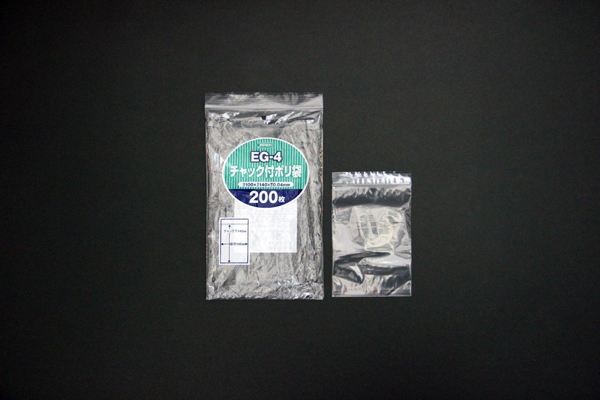 EG-4 チャック付ポリ袋 200枚 - (袋|食品用ポリ袋):オザックス株式会社 EG-4 チャック付ポリ袋 200枚 - (袋|食品用ポリ袋):オザックス株式会社